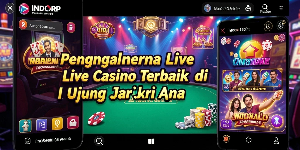 Tampilan gameplay Live Casino yang mendebarkan dan interaktif.