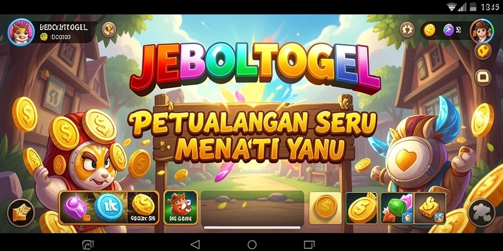 Tangkapan layar utama game JEBOLTOGEL menunjukkan aksi seru dalam petualangan.
